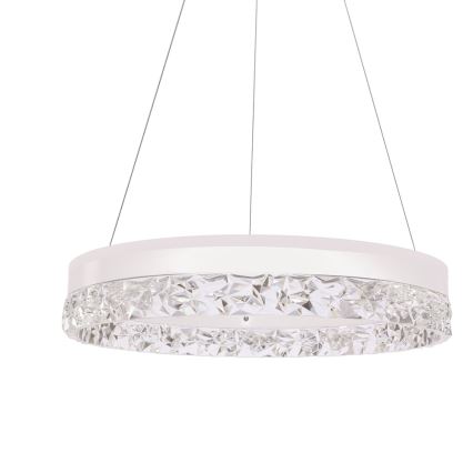 Lustre LED suspenso FROZI LED/32W/230V diâmetro 50 cm branco