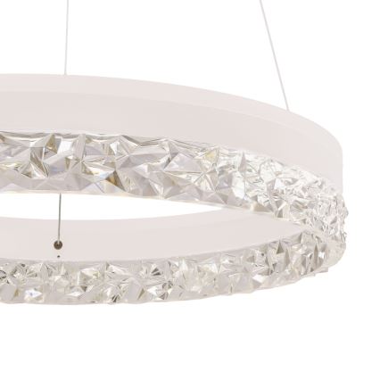 Lustre LED suspenso FROZI LED/32W/230V diâmetro 50 cm branco