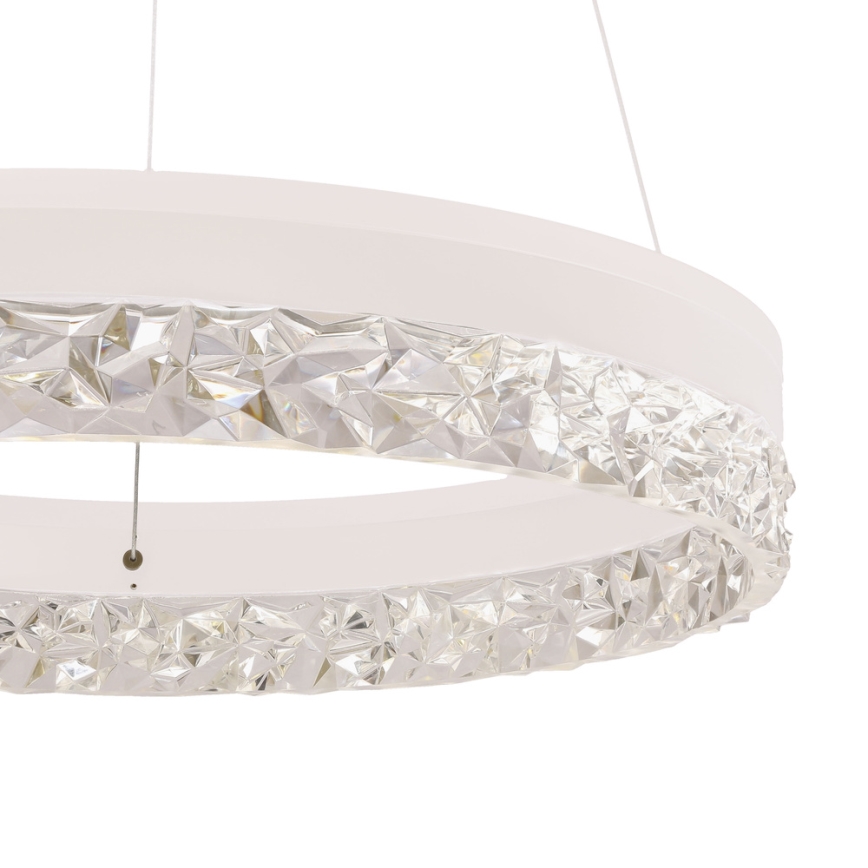 Lustre LED suspenso FROZI LED/32W/230V diâmetro 50 cm branco