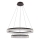 Lustre LED suspenso FROZI LED/38W/230V diâmetro 60 cm preto
