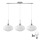 Lustre LED suspenso HARMA 3xE27/60W/230V crom mate/branco