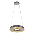 Lustre LED suspenso JESI LED/35W/230V 3000K diâmetro 40 cm prateado