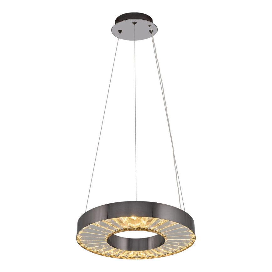 Lustre LED suspenso JESI LED/35W/230V 3000K diâmetro 40 cm prateado