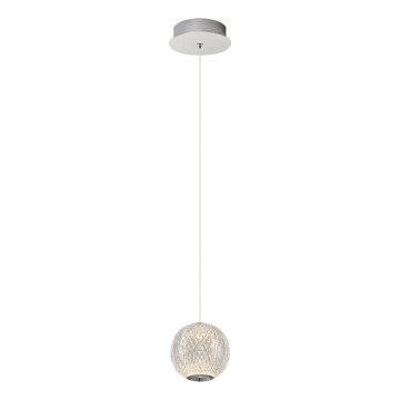 Lustre LED suspenso por cabo CREMONA 1xLED/5W/230V 3000K cromo fosco