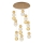 Lustre LED suspenso por cabo CREMONA LED/51W/230V 3000K dourado