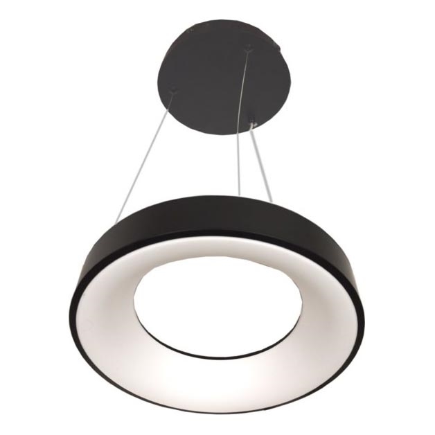 Lustre LED suspenso por cabo DRAX LED/32W/230V 4000K Ø 38 cm preto