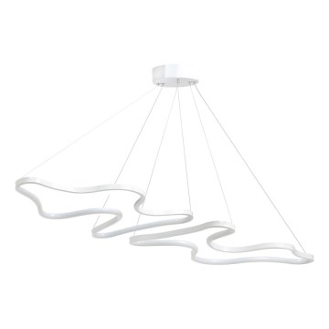 Lustre LED suspenso por cabo DUPLE ARTISAN LED/80W/230V 6500K branco