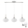 Lustre LED suspenso por cabo HARMA 3xE27/60W/230V cromado mate/branco