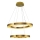Lustre LED suspenso por cabo JESI LED/140W/230V 3000K Ø 100 cm bronze
