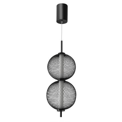 Lustre LED suspenso por cabo PUMA LED/10W/230V Ø 14 cm preto