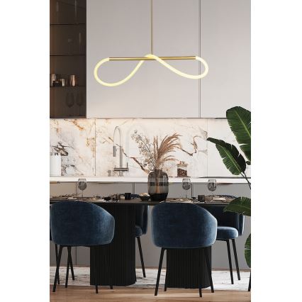 Lustre LED suspenso por cabo SUPREME LED/18W/230V 80 cm dourado