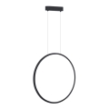 Lustre LED suspenso SATURNO LED/28W/230V diâmetro 50 cm IP44 antracite