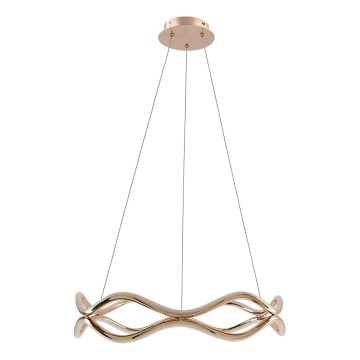 Lustre LED suspenso VAVE LED/28W/230V ouro rose