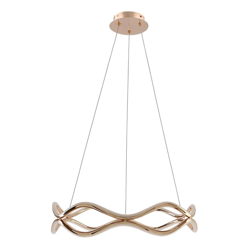 Lustre LED suspenso VAVE LED/28W/230V ouro rose