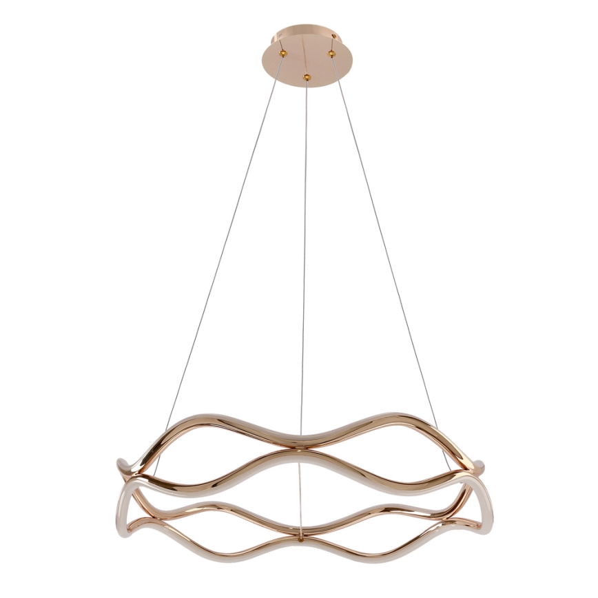 Lustre LED suspenso VAVE LED/28W/230V ouro rose