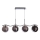 Lustre LUMOS suspenso por cabo 4xG9/20W/230V preto fumê