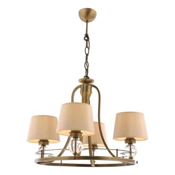 Lustre NARA com corrente 4xE27/40W/230V latão
