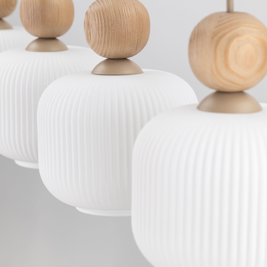 Lustre pendente BALLO com cabo 4xE14/10W/230V bege