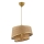 Lustre pendente com cabo BARETTE 1xE27/60W/230V castanho/dourado