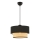 Lustre pendente com cabo ECHO 1xE27/60W/230V preto/bege