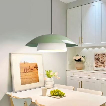Lustre pendente com cabo MOONLIGH 1xE27/40W/230V verde