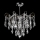 Lustre pendente de cristal 4xE27/60W/230V