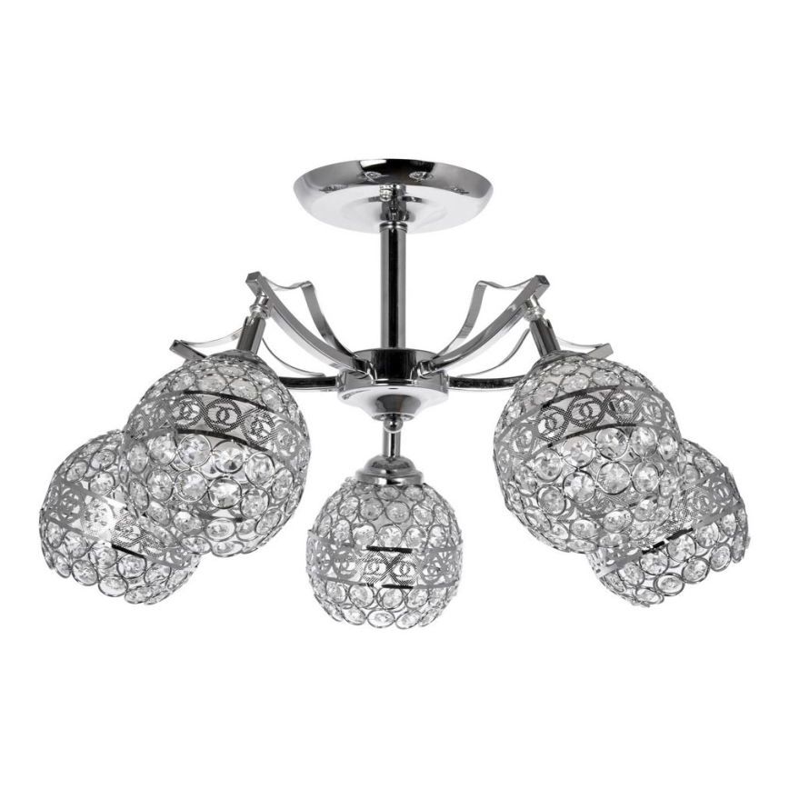 Lustre pendente de cristal 5xE27/60W/230V