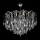 Lustre pendente de cristal 6xE27/60W/230V