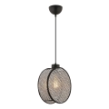 Lustre pendente DRUM 1xE27/60W/230V cinzento/preto
