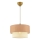 Lustre pendente em cabo ECHO 1xE27/60W/230V castanho/creme