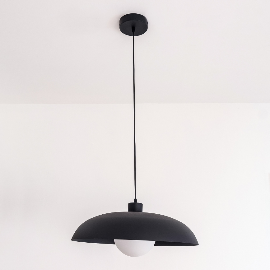 Lustre pendente em cabo ECLIPSE 1xE27/15W/230V preto
