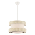 Lustre pendente em cabo HALO 1xE27/60W/230V creme
