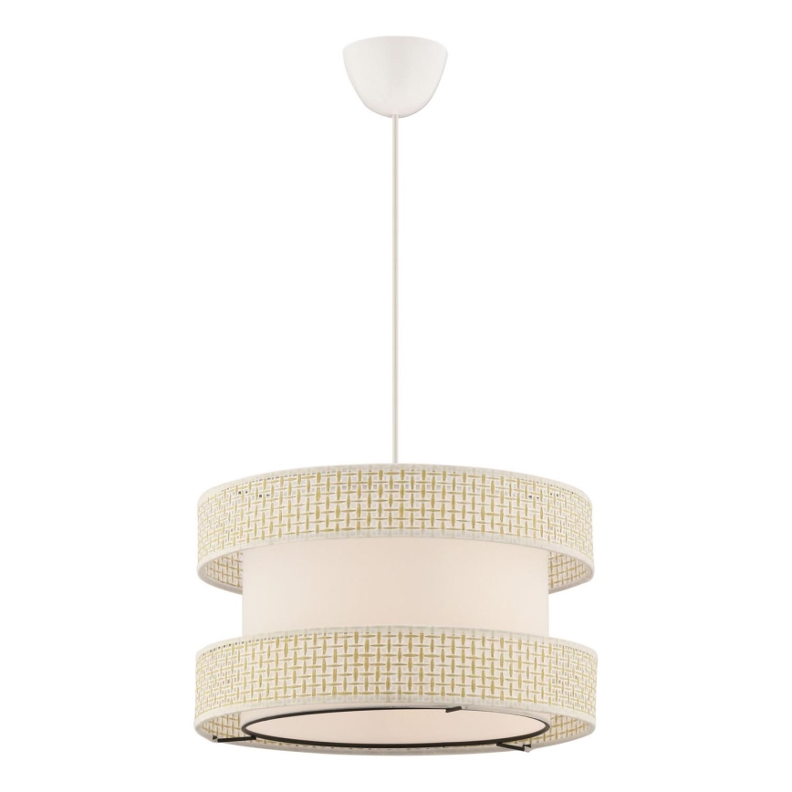 Lustre pendente em cabo HALO 1xE27/60W/230V creme