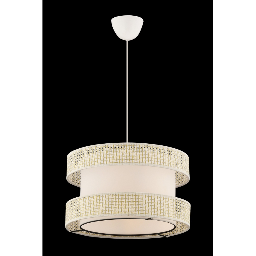 Lustre pendente em cabo HALO 1xE27/60W/230V creme