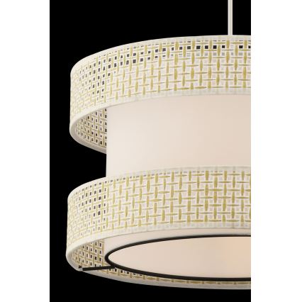 Lustre pendente em cabo HALO 1xE27/60W/230V creme