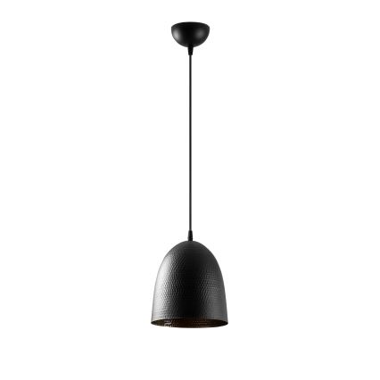 Lustre pendente em cabo TATTOO 1xE27/40W/230V, diâmetro 20 cm, preto