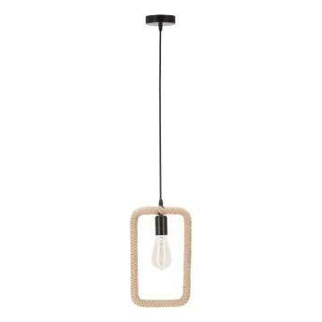 Lustre pendente OSTOR 1xE27/40W/230V bege/preto