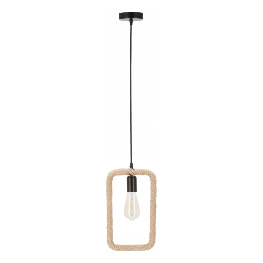 Lustre pendente OSTOR 1xE27/40W/230V bege/preto
