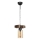 Lustre pendurado JASMIN 1xE27/40W/230V castanho/bege
