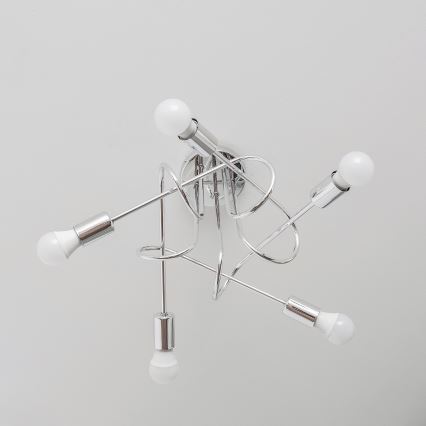 Lustre sobreposto OXFORD 5xE27/15W/230V cromo polido