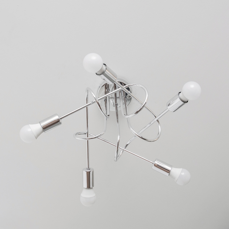 Lustre sobreposto OXFORD 5xE27/15W/230V cromo polido