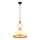 Lustre suspenso a cabo MONZA 1xE27/40W/230V Ø 26 cm creme/bronze