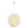 Lustre suspenso BIG DRUM com cabo 1xE27/60W/230V cor creme