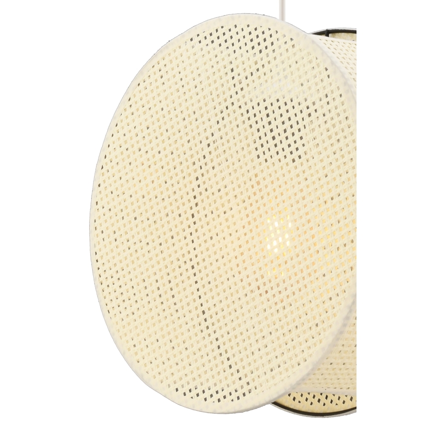 Lustre suspenso BIG DRUM com cabo 1xE27/60W/230V cor creme