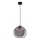 Lustre suspenso BRIN 1xG9/15W/230V preto fumê
