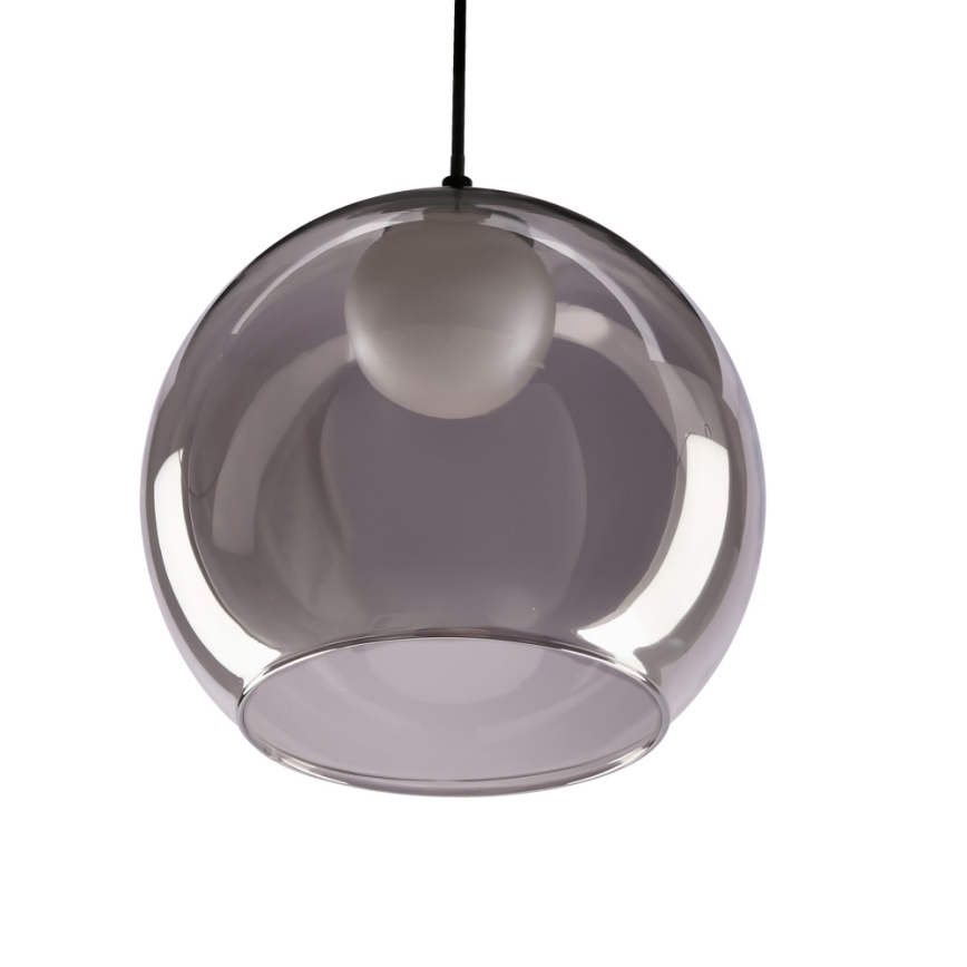 Lustre suspenso BRIN 1xG9/15W/230V preto fumê