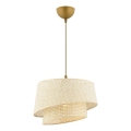 Lustre suspenso com cabo BARETTE 1xE27/60W/230V creme