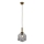 Lustre suspenso com cabo CRUMPLED 1xE27/40W/230V bronze/fumado