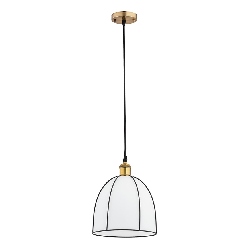 Lustre suspenso com cabo DAVE 1xE27/15W/230V dourado/preto