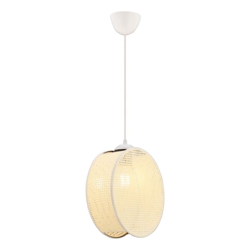 Lustre suspenso com cabo DRUM 1xE27/60W/230V creme
